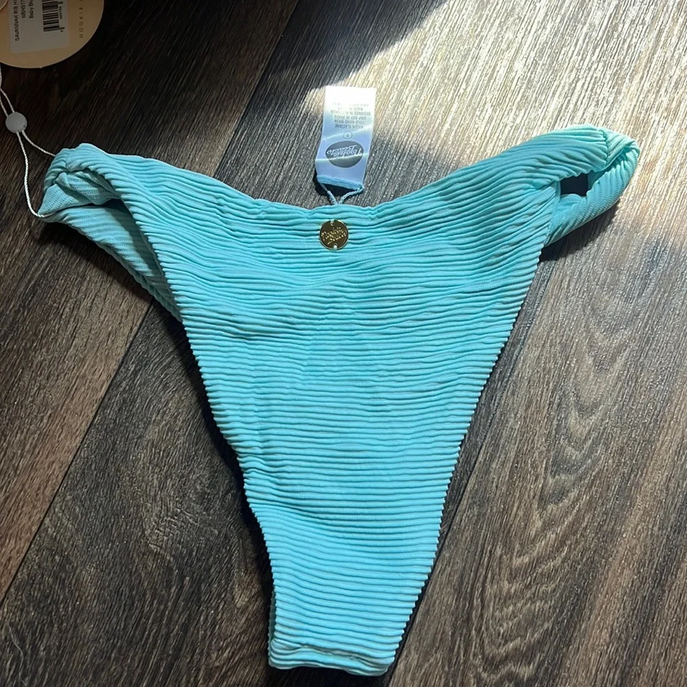 Savannah Rib High Rise Bikini Bottom - Picture 2 of 4
